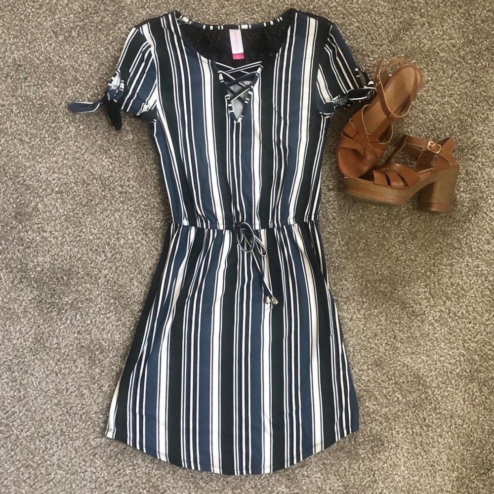 Cute casual stripped dress